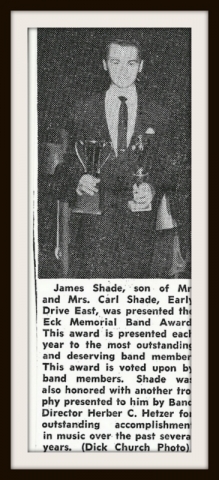 Jim Shade receives an Award