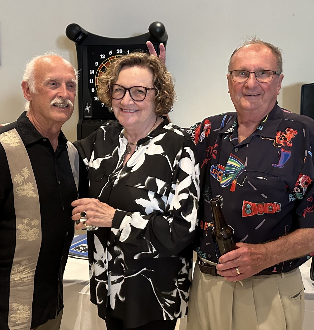 60th Reunion -- Steve Wagner, Sally Dunker and Steve Ball